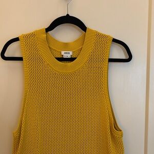 Jason Wu Mustard Mesh Tank Top